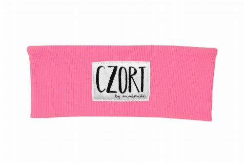 Opaska prążkowana dziecięca Minimiki candy pink Czort