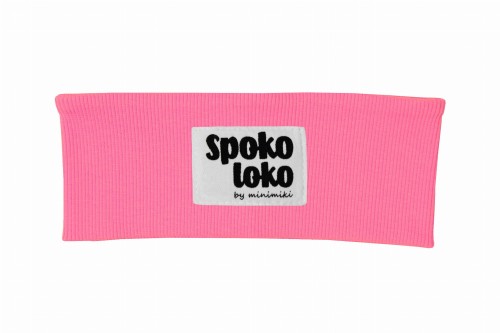 Opaska prążkowana dziecięca Minimiki candy pink Spoko Loko