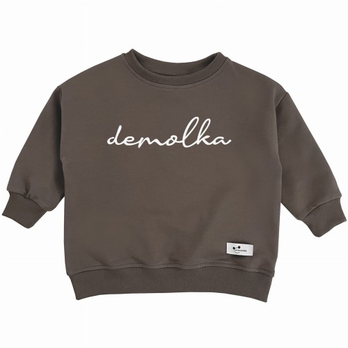 Bluza dziecięca oversize Demolka mocca 