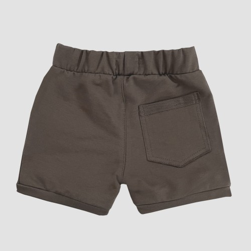 Krótkie spodenki dziecięce z dzianiny Minimiki mocca