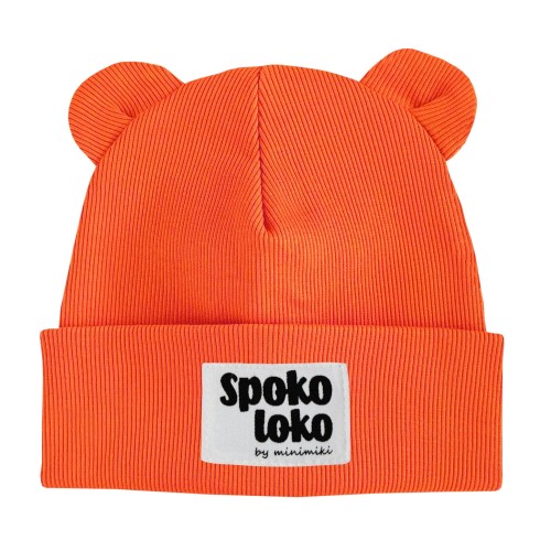 Czapka dziecięca z uszkami Uszatka Minimiki spoko loko