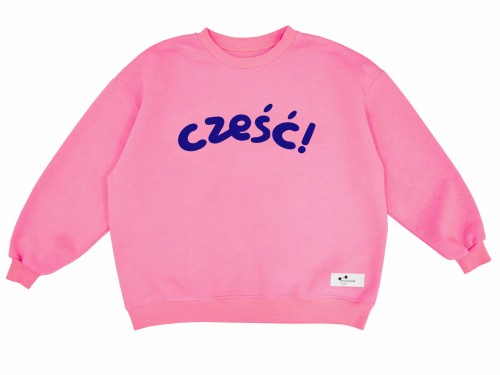 Bluza damska oversize Candy Pink Cześć Minimiki