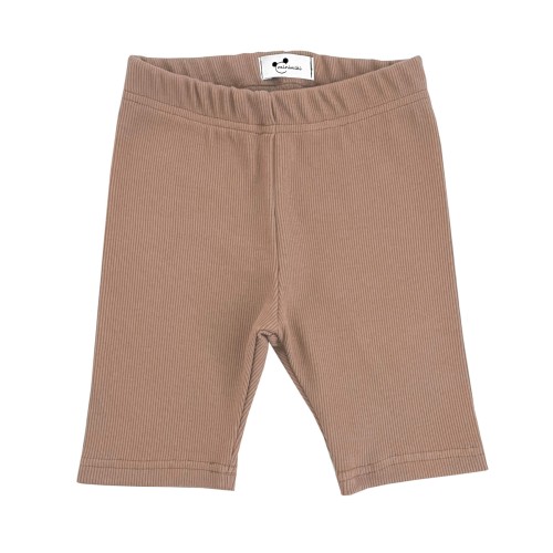 Kolarki dziecięce prążkowane Minimiki cappuccino