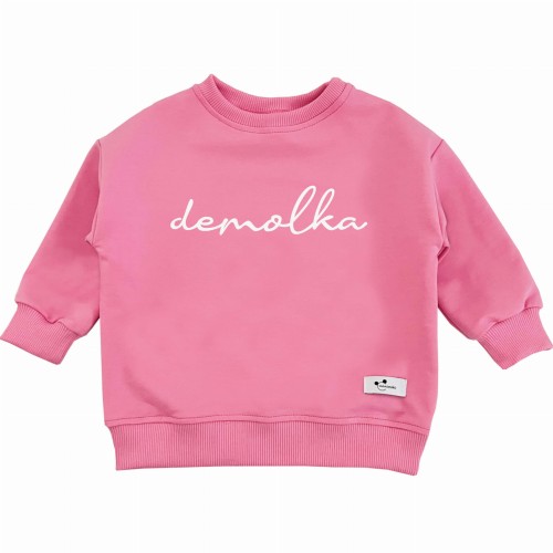 Bluza dziecięca oversize Demolka candy pink 