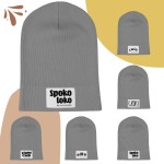 Stalowa szara cienka czapka prążkowana - Czort, Ziomeczek i inne metki