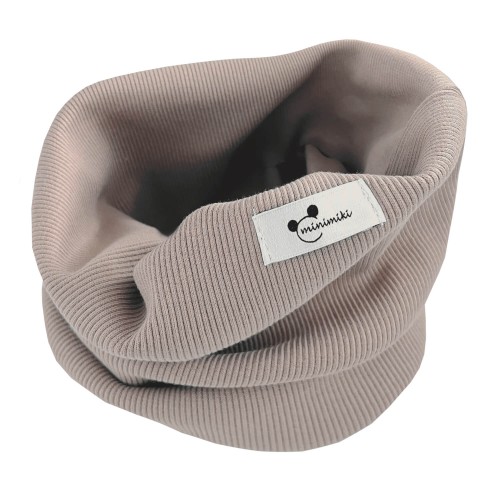 Komin dziecięcy prążkowany Minimiki sand beige