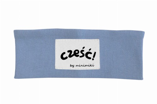 Opaska dziecięca prążkowana chłopiec dziewczynka Minimiki Vintage blue cześć