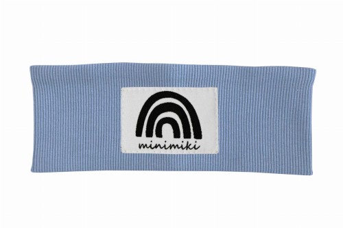 Opaska dziecięca prążkowana chłopiec dziewczynka Minimiki Vintage blue tęcza