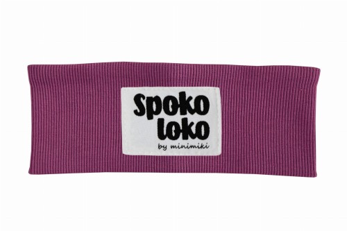 Opaska prążkowana chłopiec dziewczynka Minimiki wrzos spoko loko