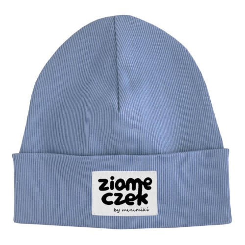 Czapka dziecięca wywijana beanie Minimiki vintage blue zioemczek