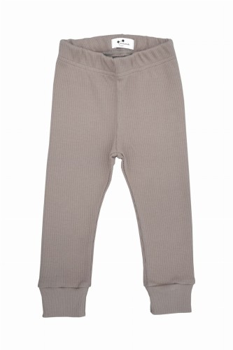 Legginsy prążkowane dziecięce Minimiki piaskowy beż