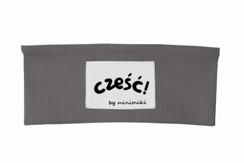 Opaska dziecięca Minimiki prążek stone cześć