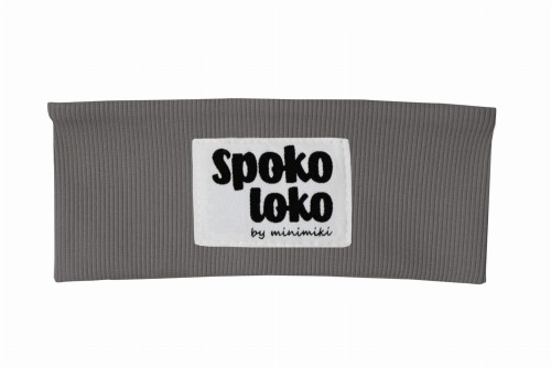 Opaska dziecięca Minimiki prążek stone spoko loko