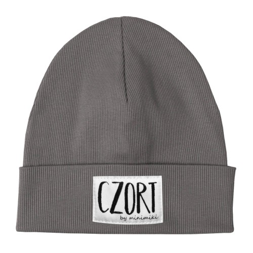 Czapka beanie prążkowana dziecięca Minimiki stone czort