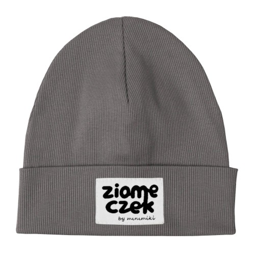 Czapka beanie prążkowana dziecięca Minimiki stone ziomeczek