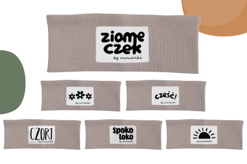 Opaska prążkowana dziecięca Minimiki piaskowy beż