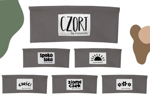 Opaska prążkowana dziecięca Minimiki stone