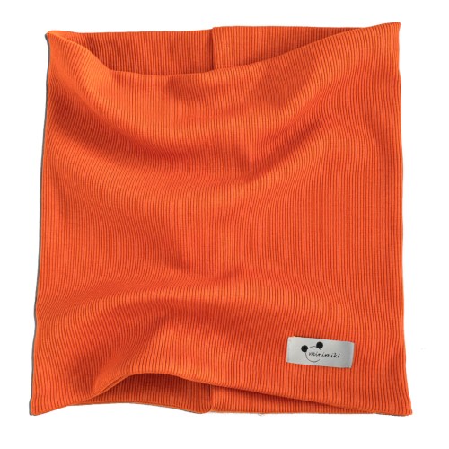 electric orange podwójny komin prążkowany Minimiki