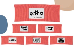 Summer coral opaska prążkowana - Czort, Ziomeczek i inne metki
