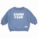  Ocieplana bluza dziecięca oversize Ziomeczek vintage blue