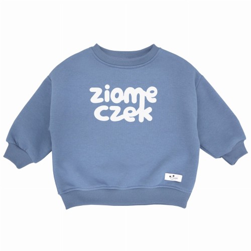  Ocieplana bluza dziecięca oversize Ziomeczek vintage blue