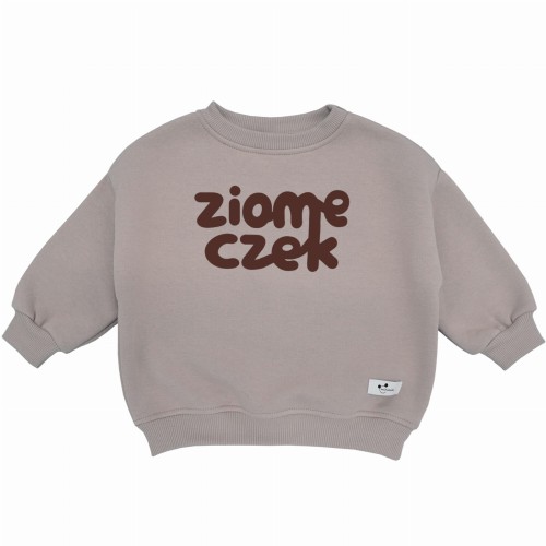 Bluza dziecięca oversize Minimiki piaskowy beż Ziomeczek