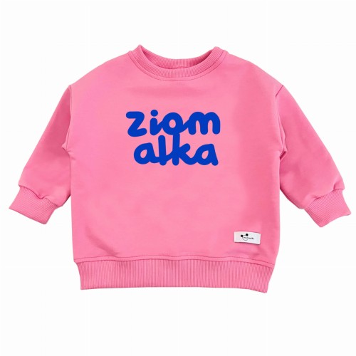 Bluza dziecięca Minimiki oversize Ziomalka candy pink