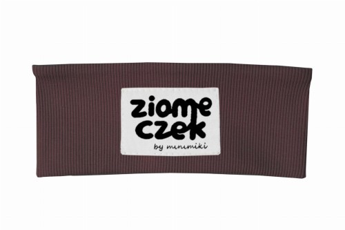 Opaska dziecięca prążkowana Minimiki czekolada ziomeczek