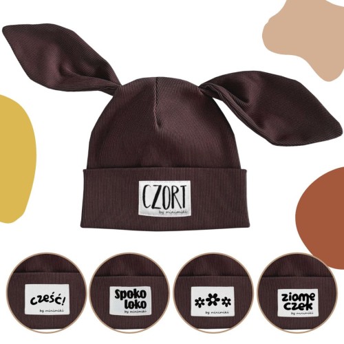 Czekolada czapka prążkowana BIBI - Czort, Ziomeczek i inne metki