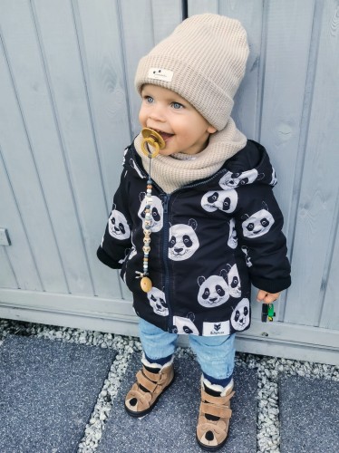 Czapka beanie sweterkowa beżowa różne metki