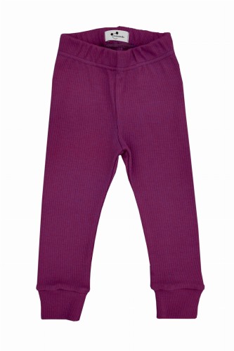 Legginsy prążkowane magenta