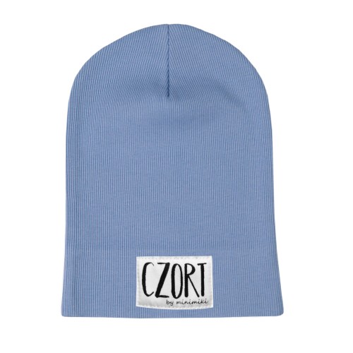 Cienka czapka dziecięca Minimiki vintage blue czort