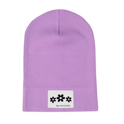 Cienka czapka dziecięca Minimiki krokus kwiatki.jpg