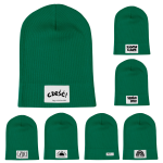 Butelkowa zieleń cienka czapka prążkowana - Czort, Ziomeczek i inne metki