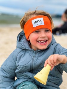 Electric orange opaska prążkowana- Czort, Ziomeczek i inne metki 