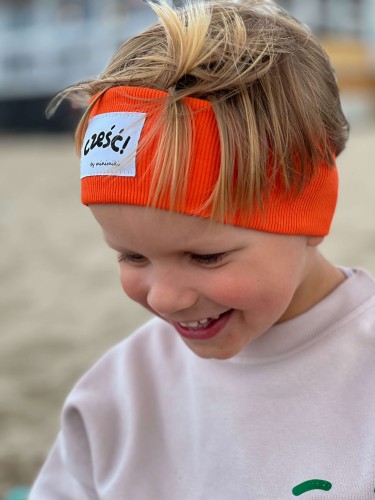 Opaska dla chłopca i dziewczynki electric orange Minimiki