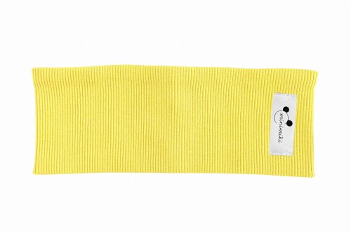 Opaska dziecięca prążek Minimiki banan logo