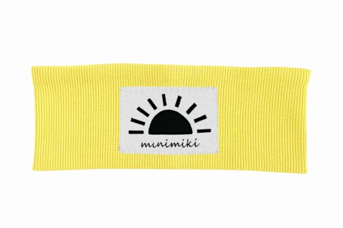 Opaska dziecięca prążek Minimiki banan Zachód Słońca