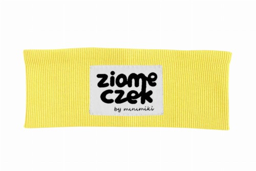 Opaska dziecięca prążek Minimiki banan Ziomeczek