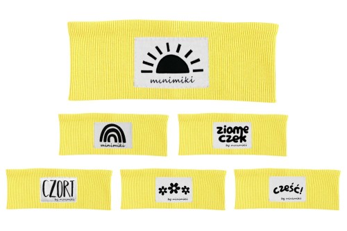 Opaska prążkowana Minimiki banan