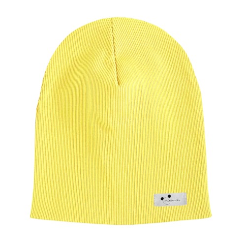 Czapka prążkowana podwójna dziecięca Minimiki banan Logo\