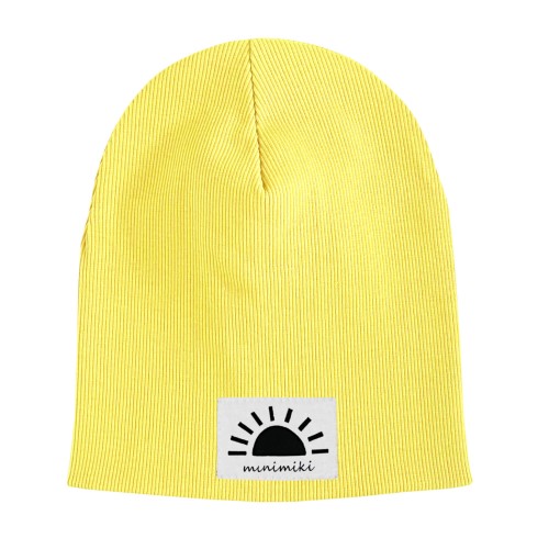 Czapka prążkowana podwójna dziecięca Minimiki banan Zachód Słonca