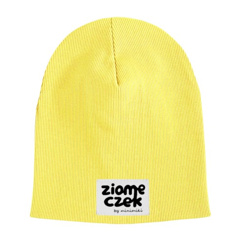Czapka prążkowana podwójna dziecięca Minimiki banan Ziomeczek