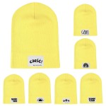 Bananowa cienka czapka prążkowana - Czort, Ziomeczek i inne metki