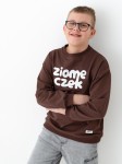 Bluza dziecięca oversize Ziomeczek czekolada