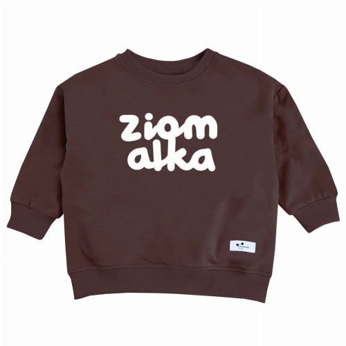 Bluza dziecięca oversize Minimiki czekolada Ziomalka