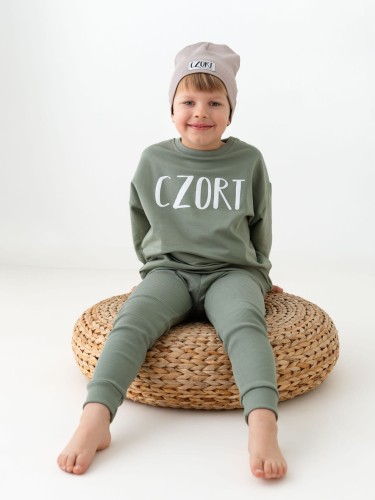 Legginsy dziecięce prążkowane Minimiki