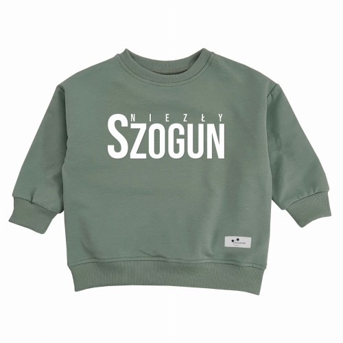 Bluza dziecięca oversize Minimiki szałwia Niezły Szogun