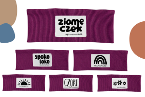 Magenta opaska prążkowana - Czort, Ziomeczek i inne metki