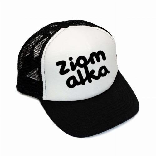Czarno biała czapka z daszkiem Ziomalka Minimiki